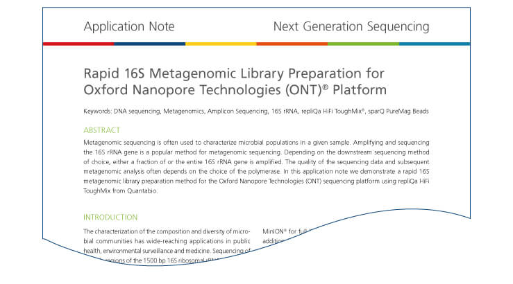 Rapid 16S Metagenomic Library Preparation for Oxford Nanopore Technologies (ONT)® Platform
