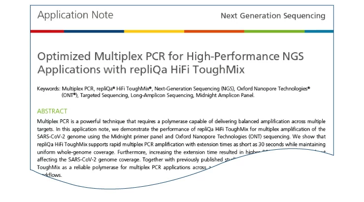 Now Validated for Multiplex PCR